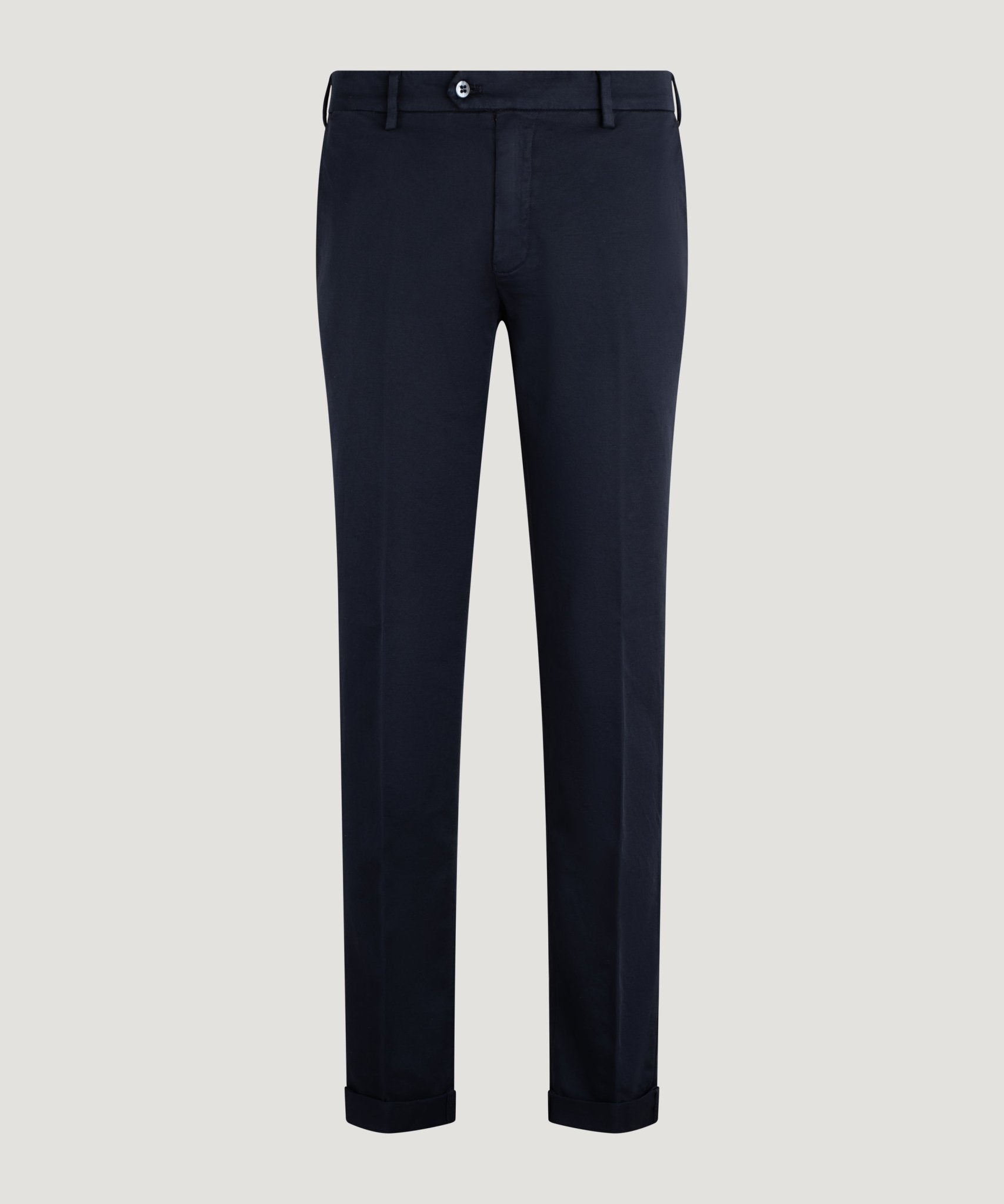 Mason's New York Style knitted chino katoen stretch donkerblauw - THE SOCIETY SHOP