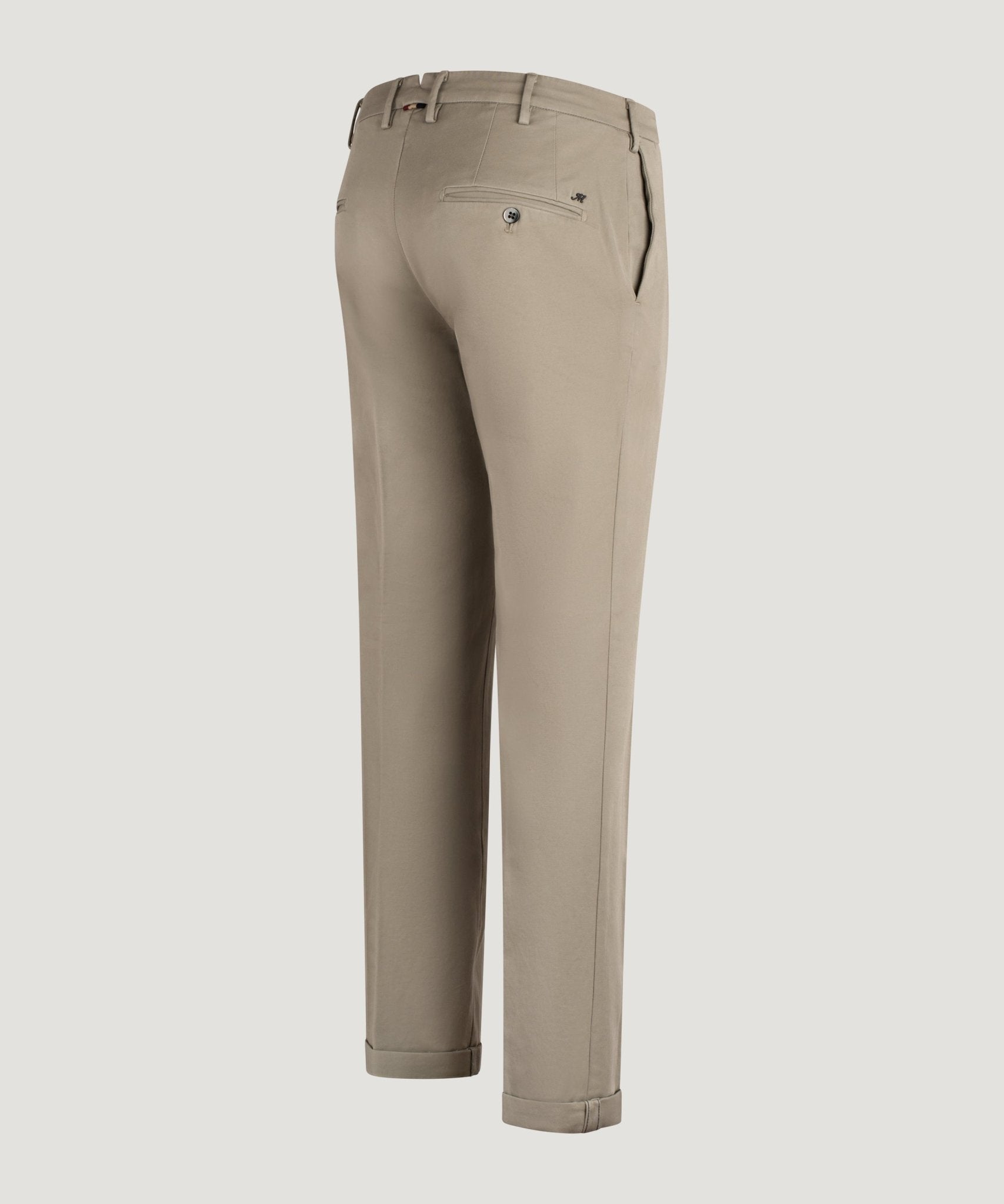 Mason's New York Style knitted chino katoen stretch khaki - THE SOCIETY SHOP