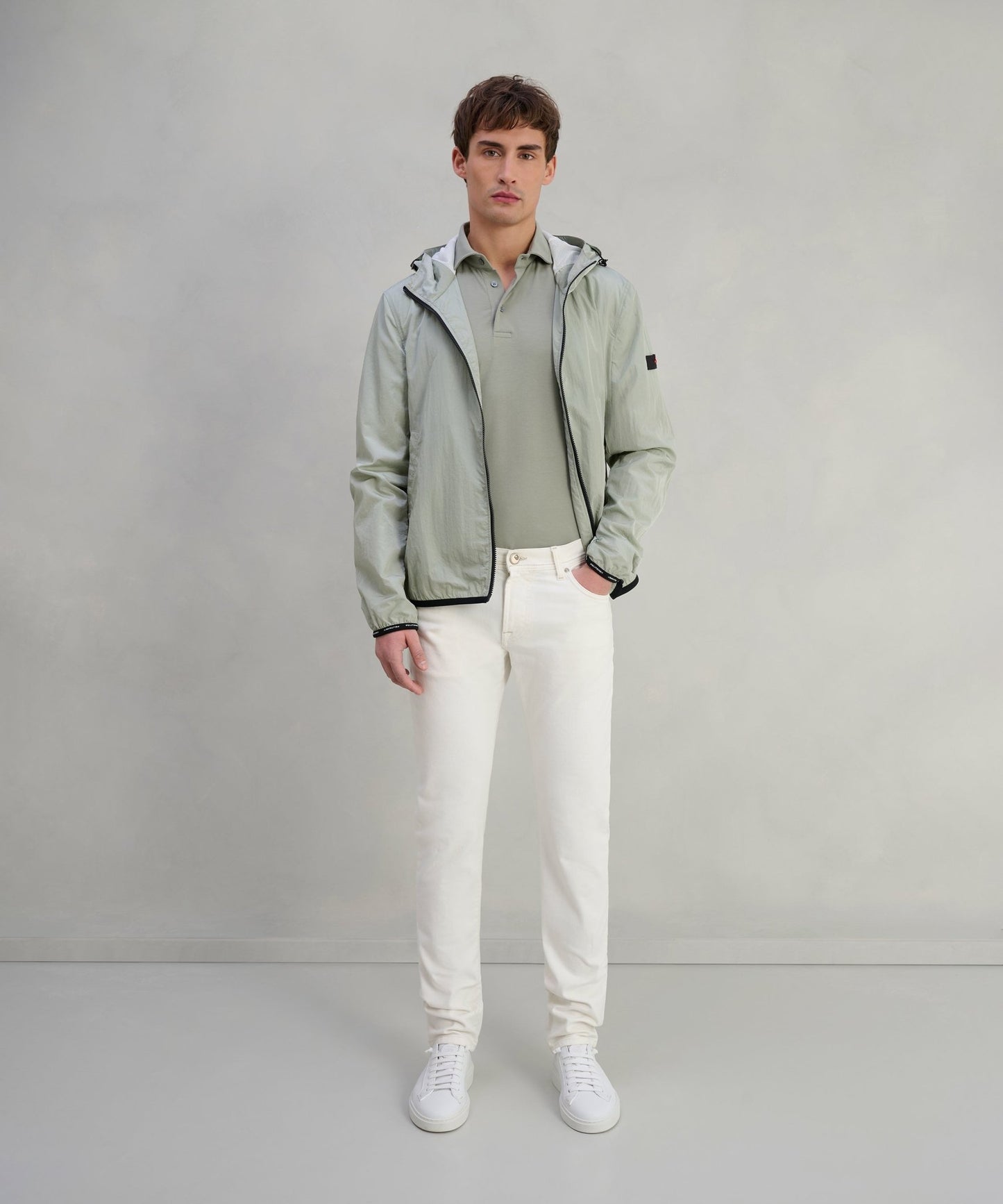 Peuterey Nigle U windbreaker jacket sage green - The Society Shop