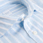 SOCI3TY Handmade Overhemd blauw/wit gestreept linnen - The Society Shop