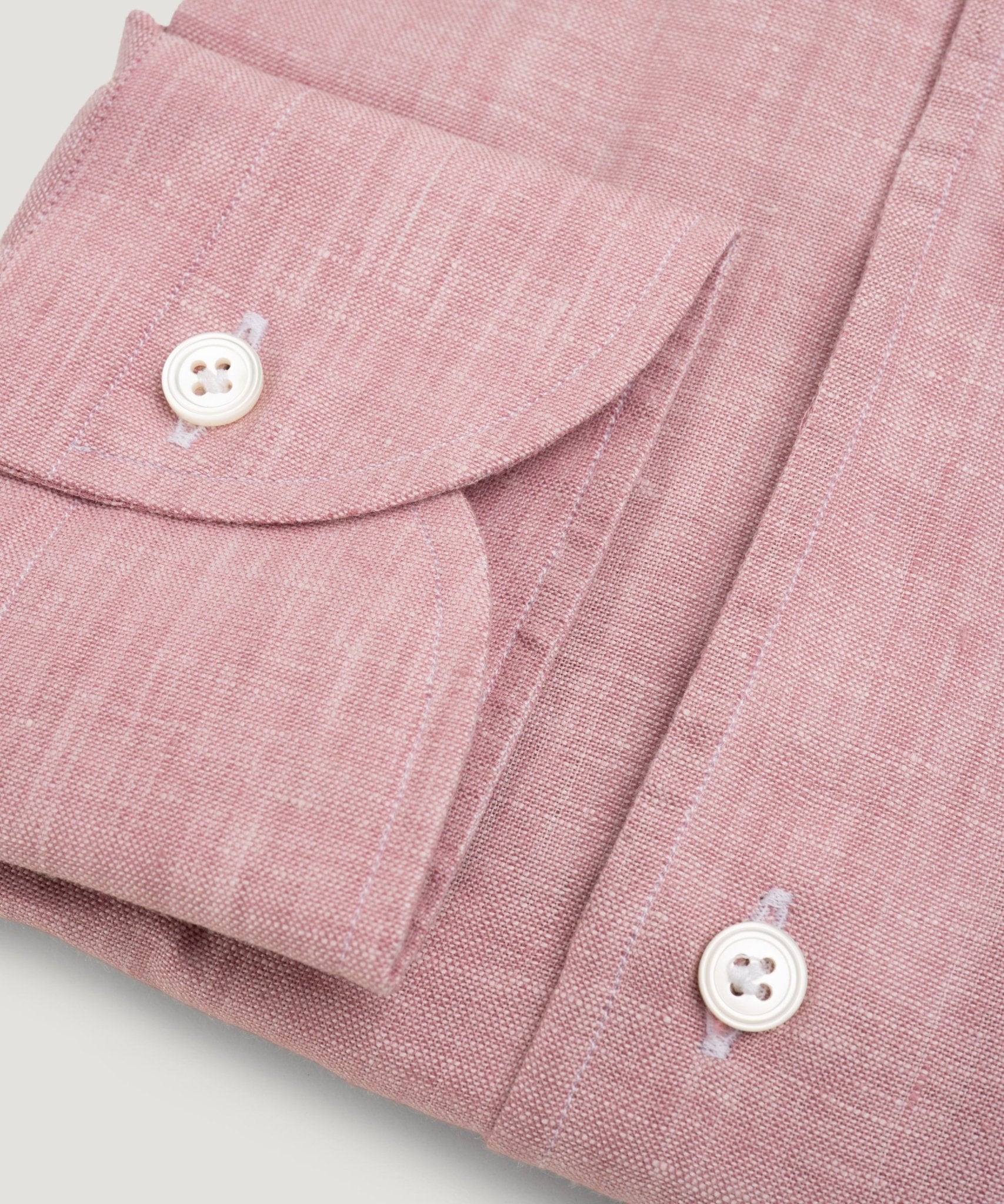 SOCI3TY Handmade Overhemd gewassen linnen roze - THE SOCIETY SHOP