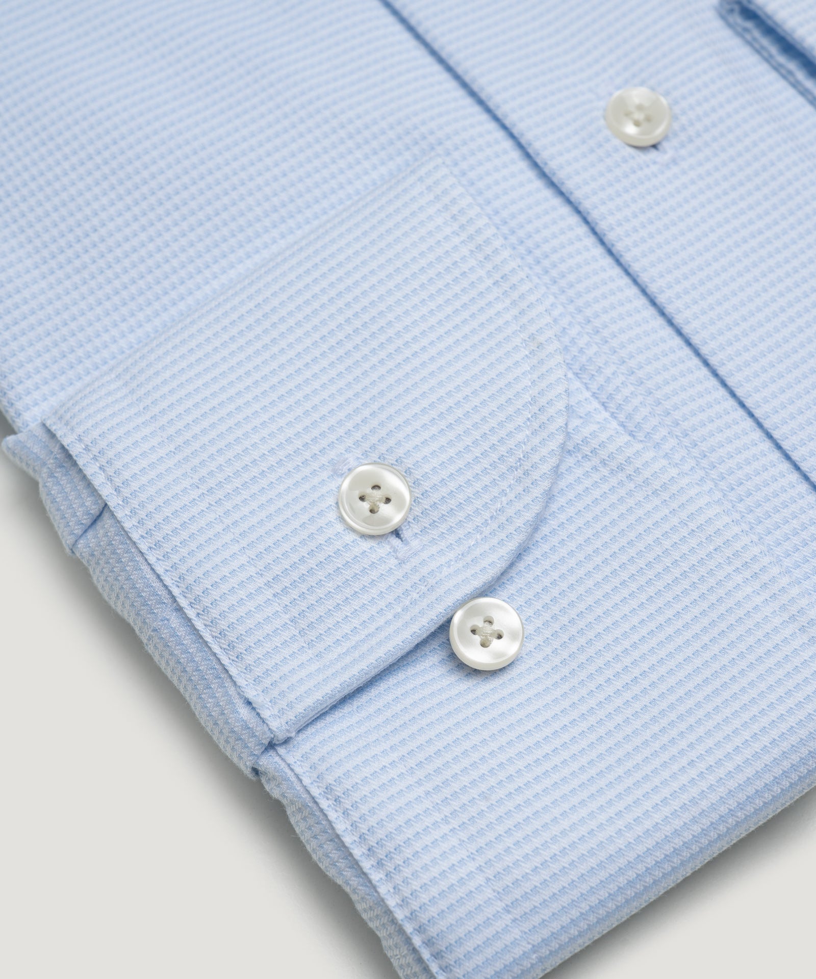 SOCI3TY by Profuomo Overhemd katoen dobby non iron lichtblauw - THE SOCIETY SHOP