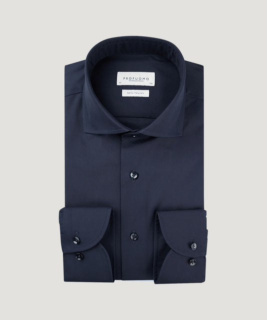 Profuomo Overhemd katoen donkerblauw - The Society Shop