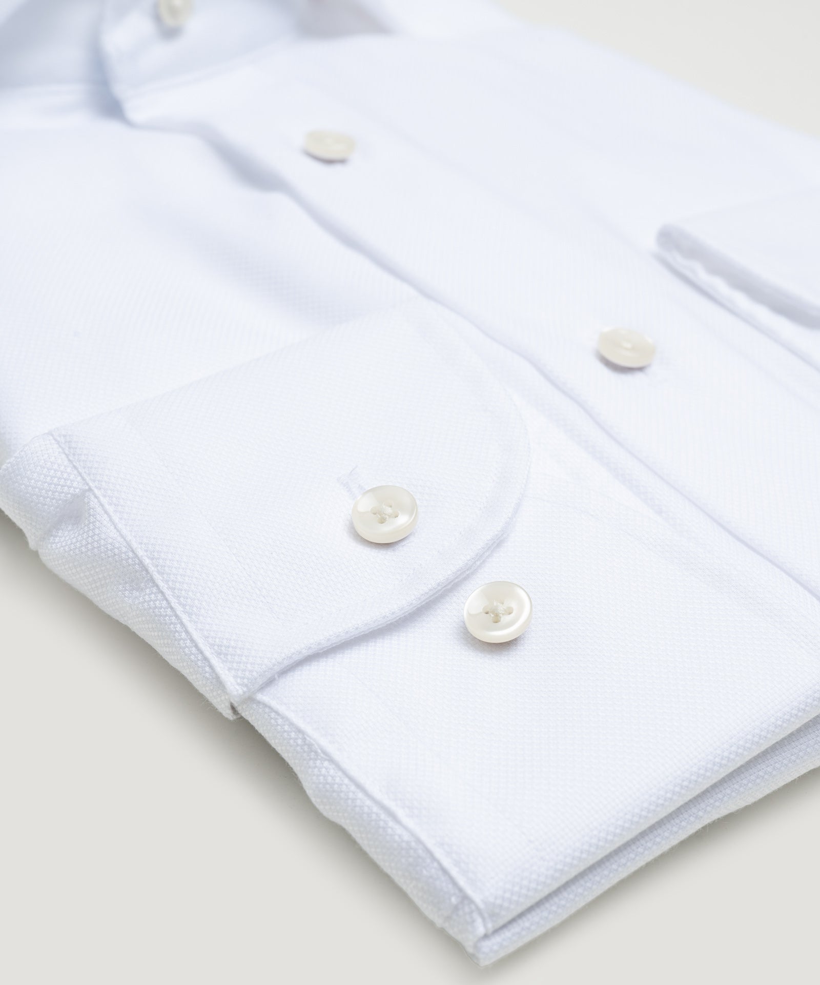 SOCI3TY by Profuomo Overhemd katoen Oxford non iron wit - THE SOCIETY SHOP