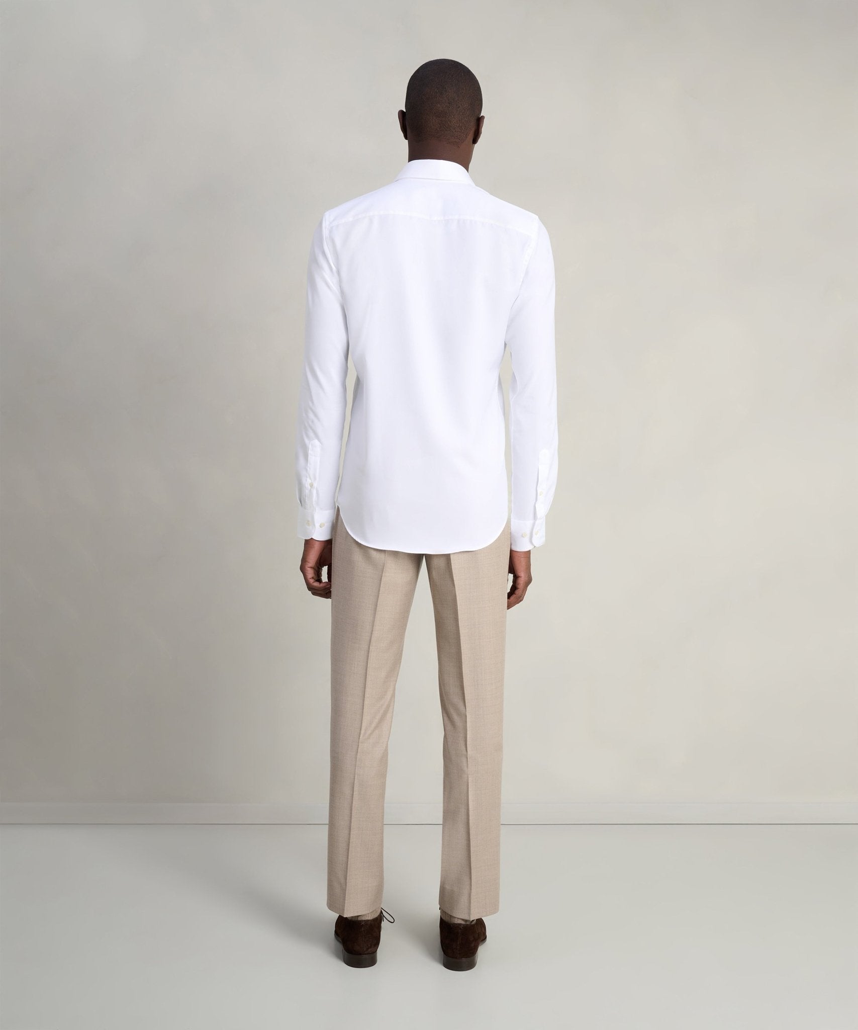 Profuomo Overhemd katoen two ply twill wit - THE SOCIETY SHOP