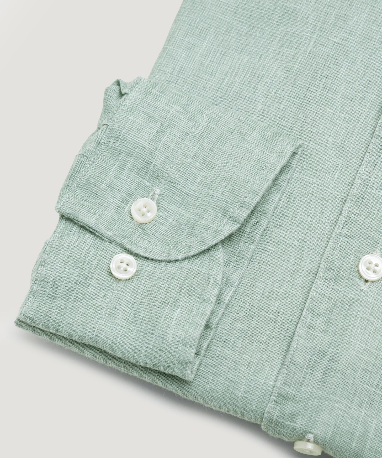 SOCI3TY Handmade Overhemd one piece linnen lichtgroen - THE SOCIETY SHOP