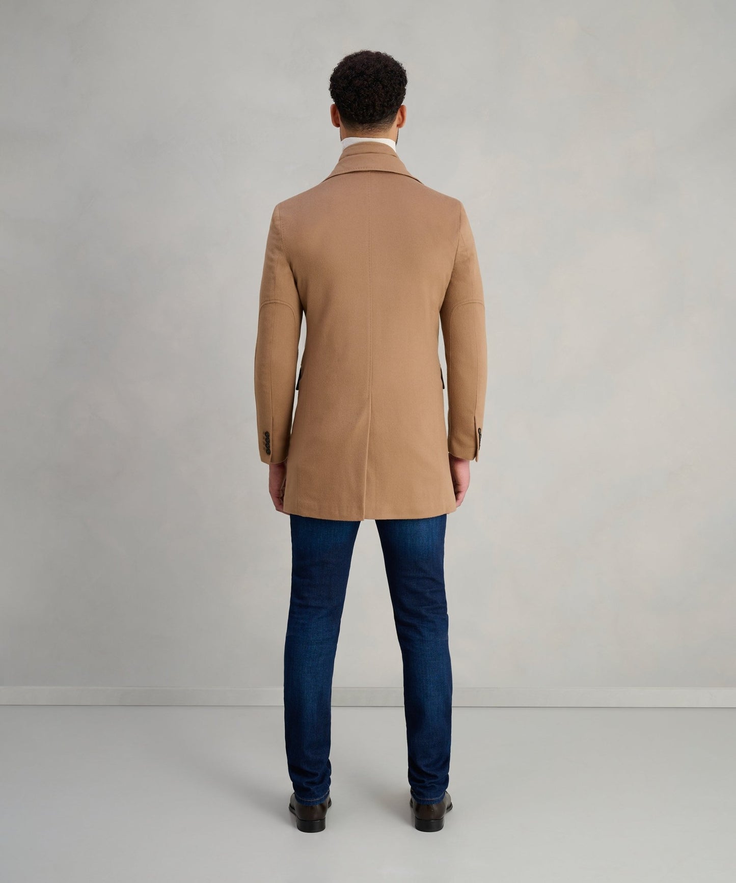 SOCI3TY Overjas virgin wool camel (woven by Loro Piana) - The Society Shop