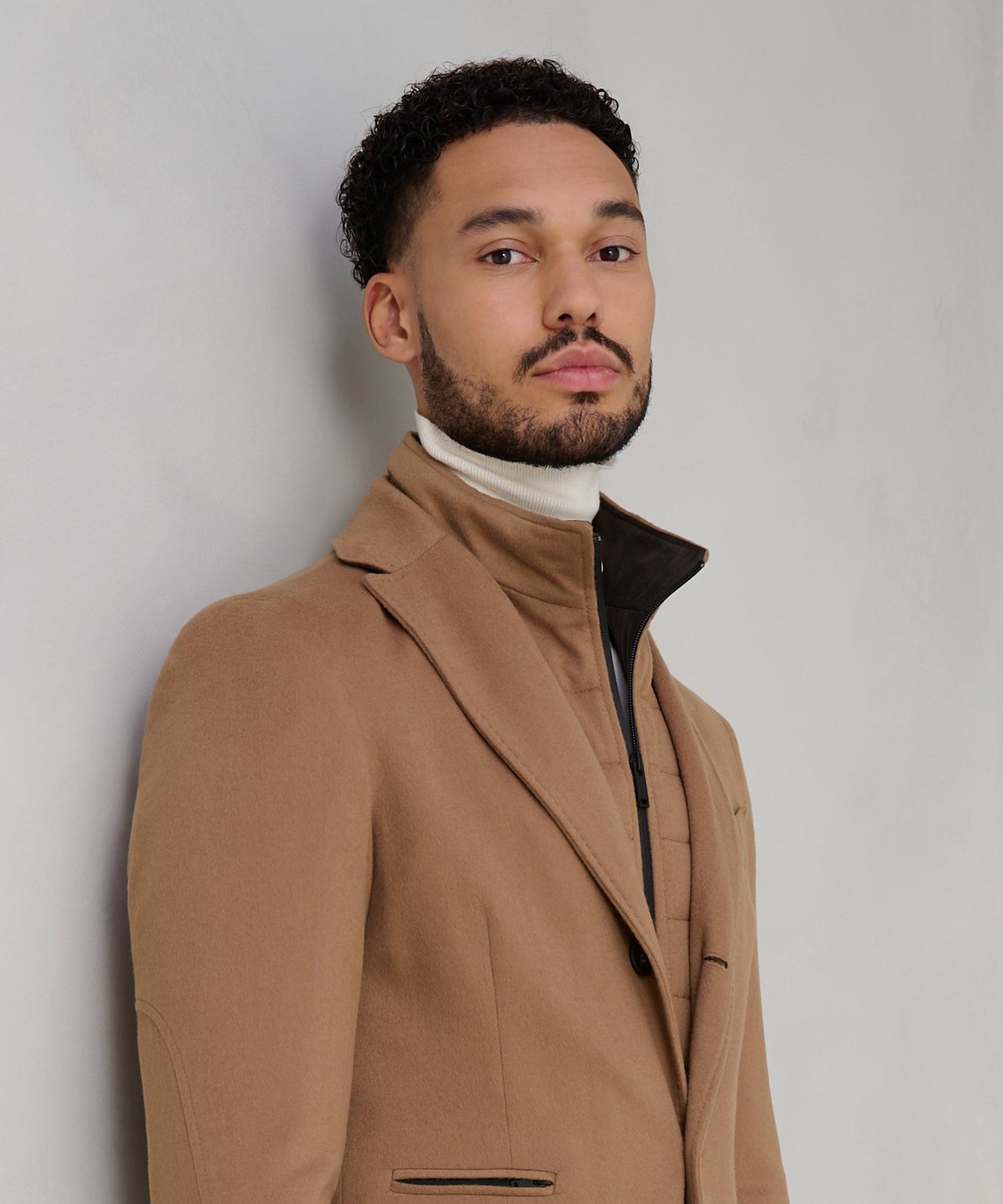 SOCI3TY Overjas virgin wool camel (woven by Loro Piana) - The Society Shop