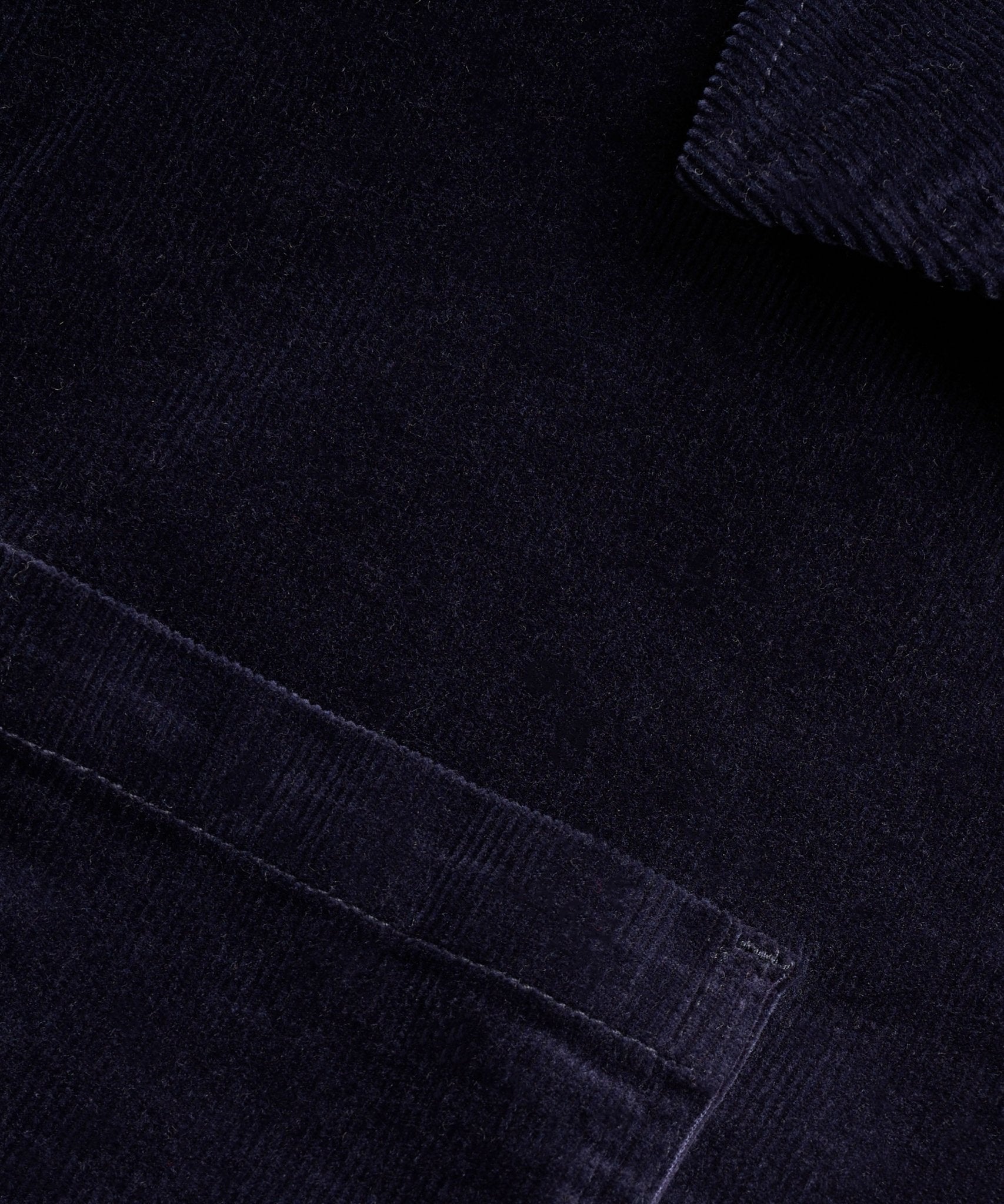 SOCI3TY Overshirt gewassen corduroy donkerblauw - THE SOCIETY SHOP