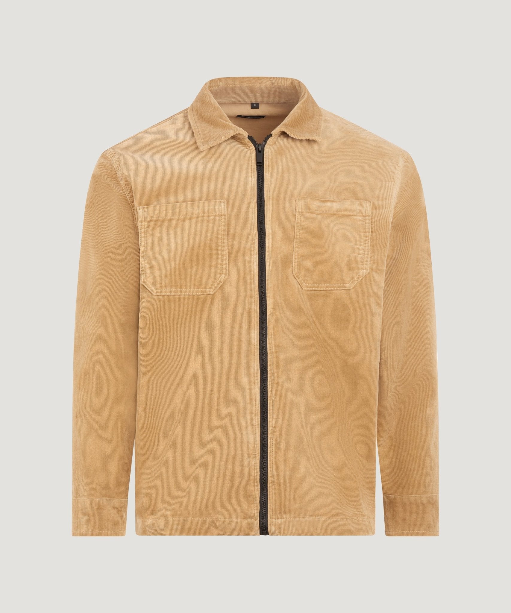 SOCI3TY Overshirt gewassen corduroy lichtbruin - THE SOCIETY SHOP