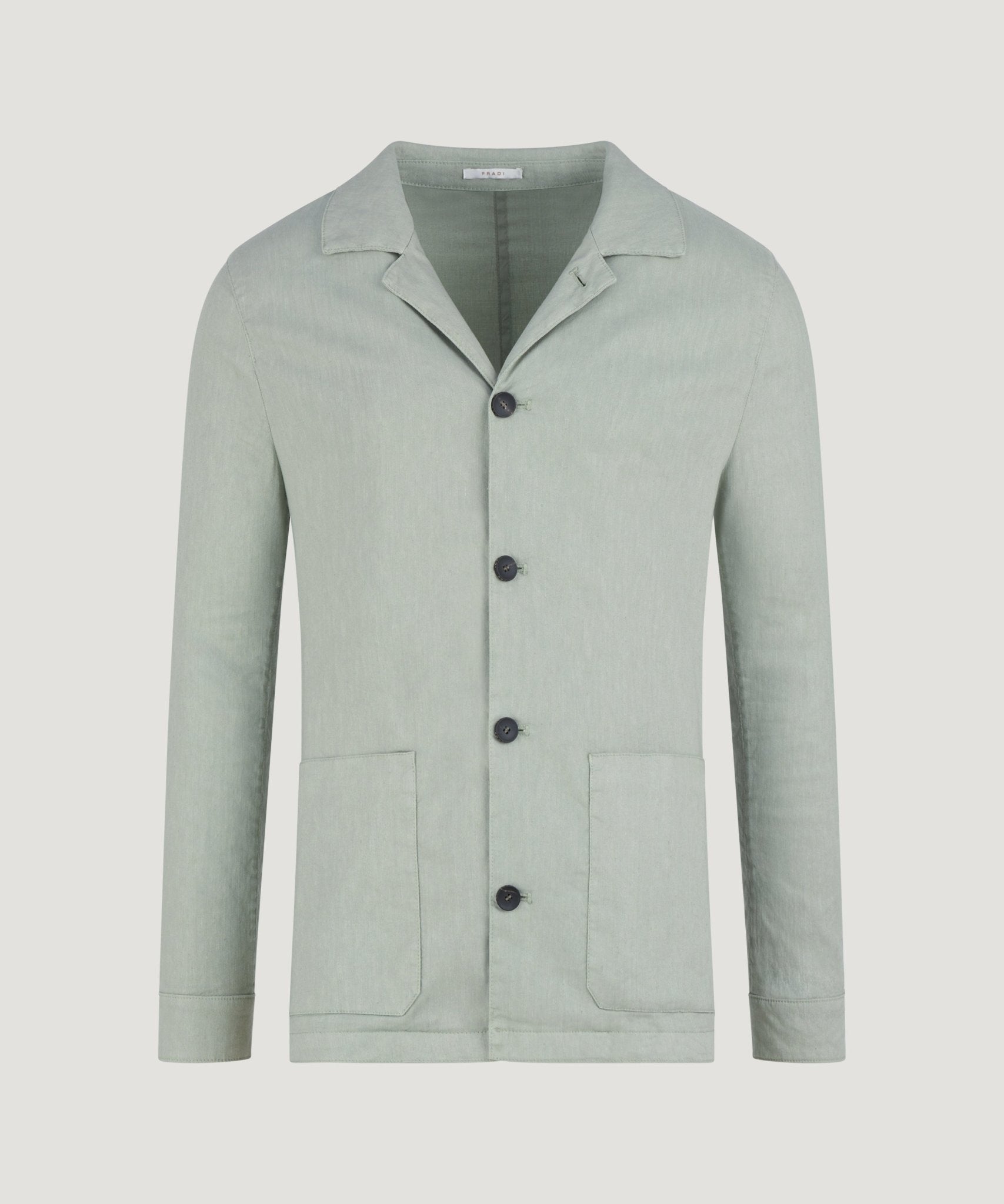 Fradi Overshirt linnen mintgroen - THE SOCIETY SHOP