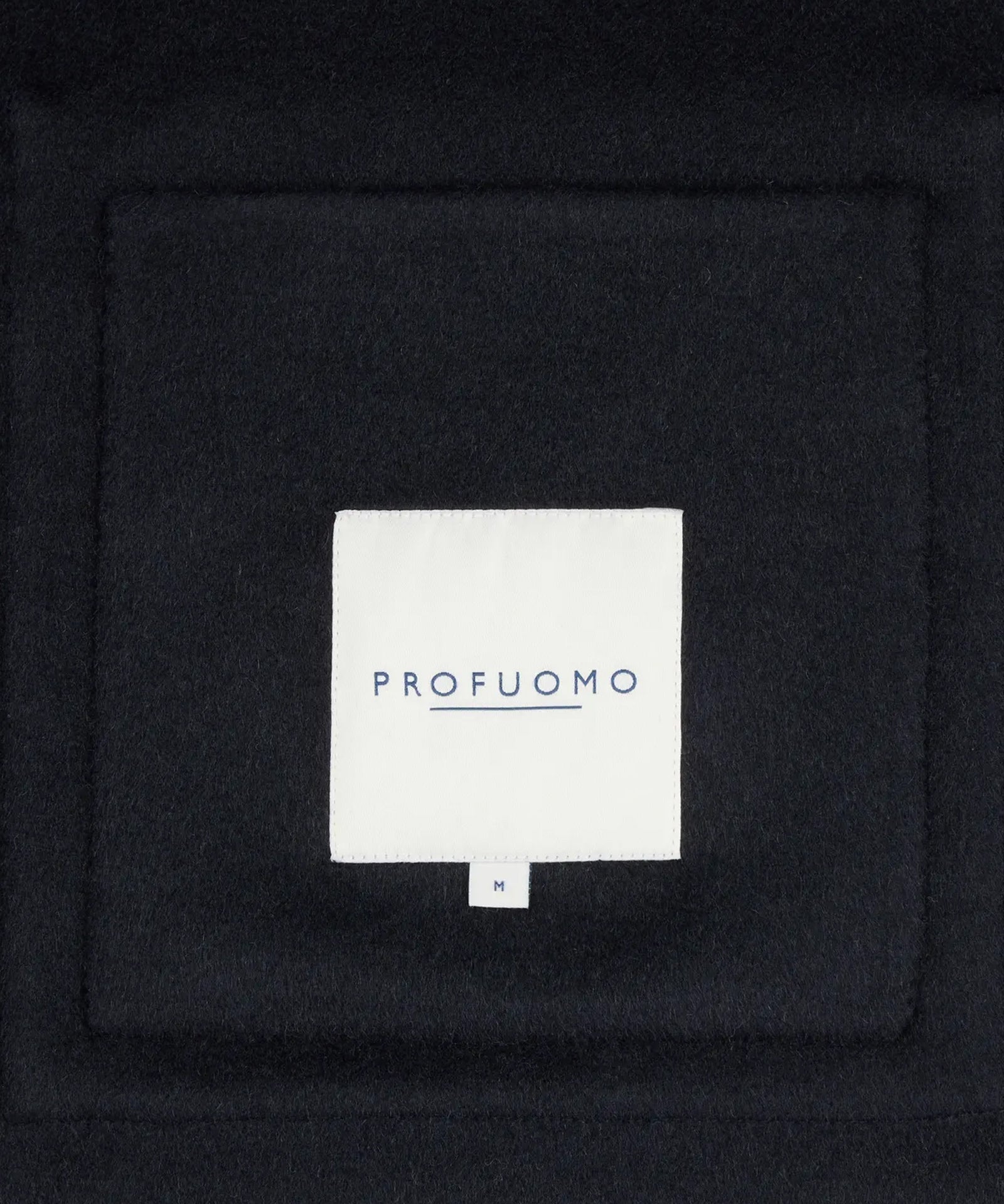 Profuomo Overshirt single layer wol donkerblauw - THE SOCIETY SHOP