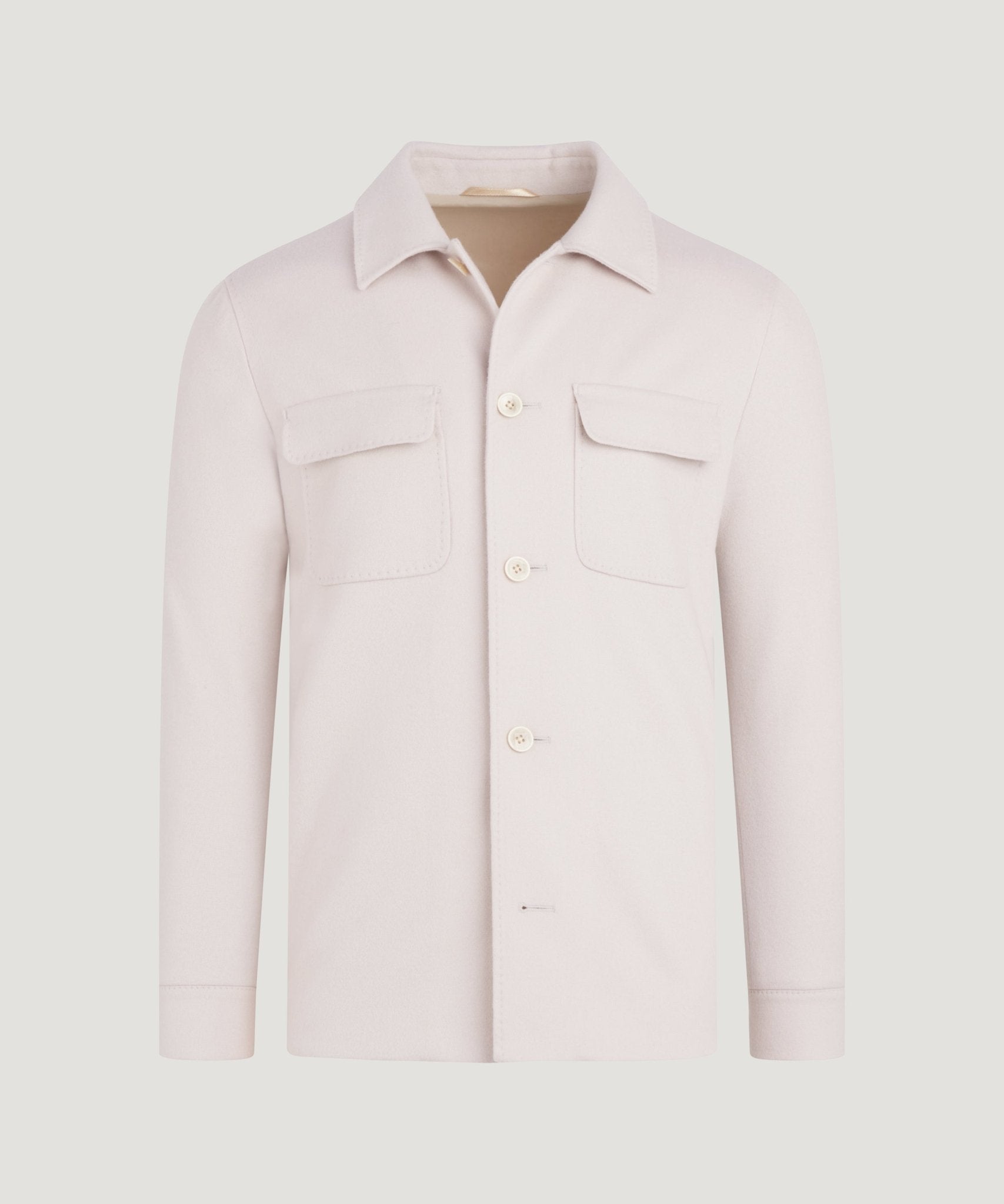 SOCI3TY Limited Overshirt wol/kasjmier off - white - THE SOCIETY SHOP