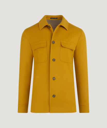 SOCI3TY Overshirt wol/kasjmier SOCI3TY Yellow (woven by Loro Piana) - The Society Shop