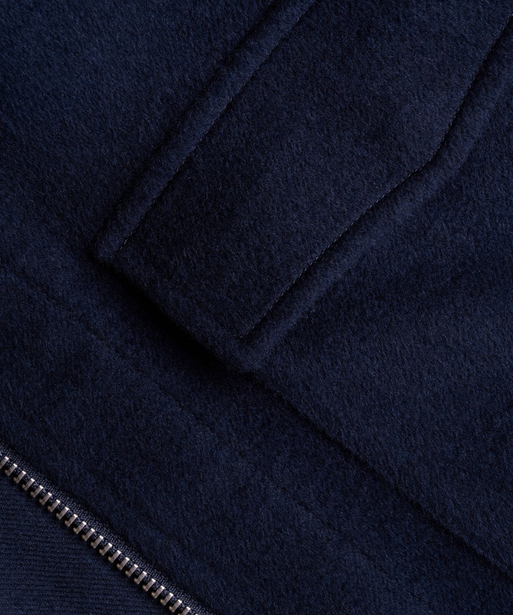 SOCI3TY Overshirt wol/zijde/vicuña donkerblauw - THE SOCIETY SHOP