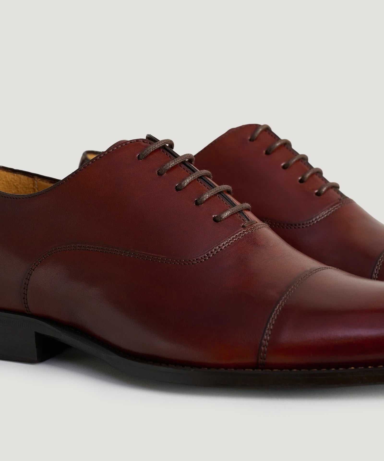 SOCI3TY Oxford veterschoen kalfsleer cognac - THE SOCIETY SHOP