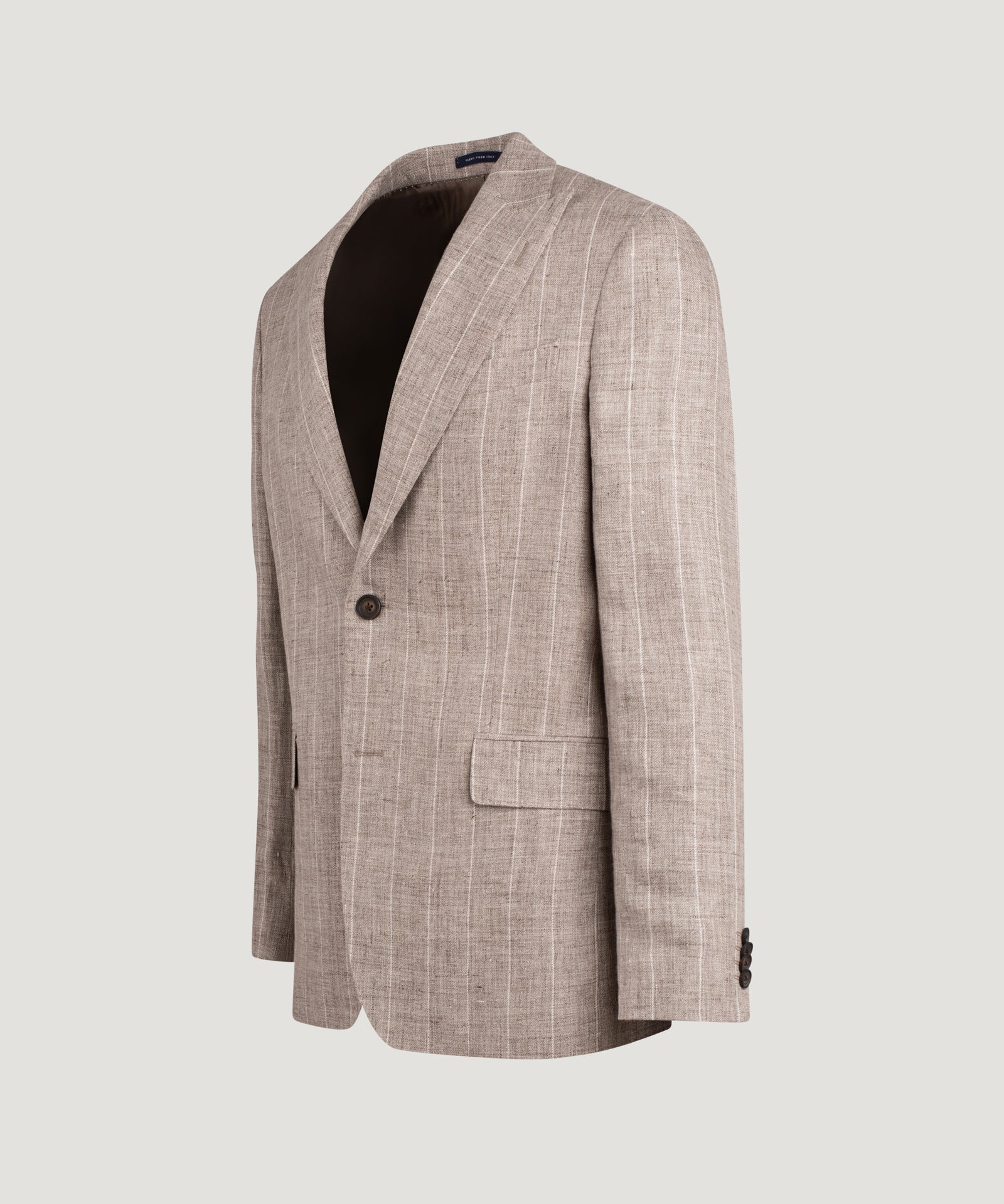 SOCI3TY Limited Fashion Pak linnen Solbiati Nobel lichtbruin gestreept - THE SOCIETY SHOP
