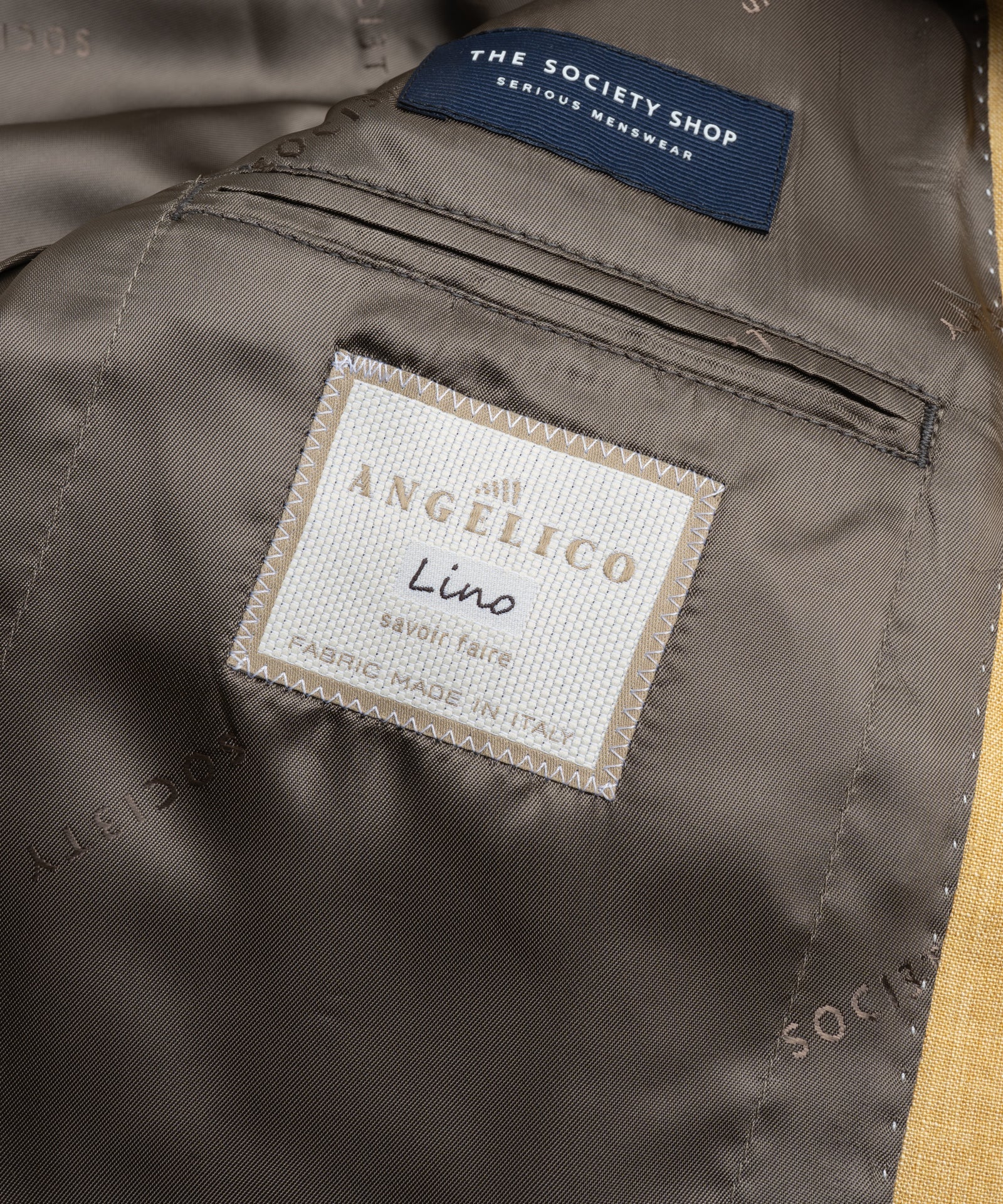 SOCI3TY Limited Fashion Pak met shorts linnen botergeel - THE SOCIETY SHOP