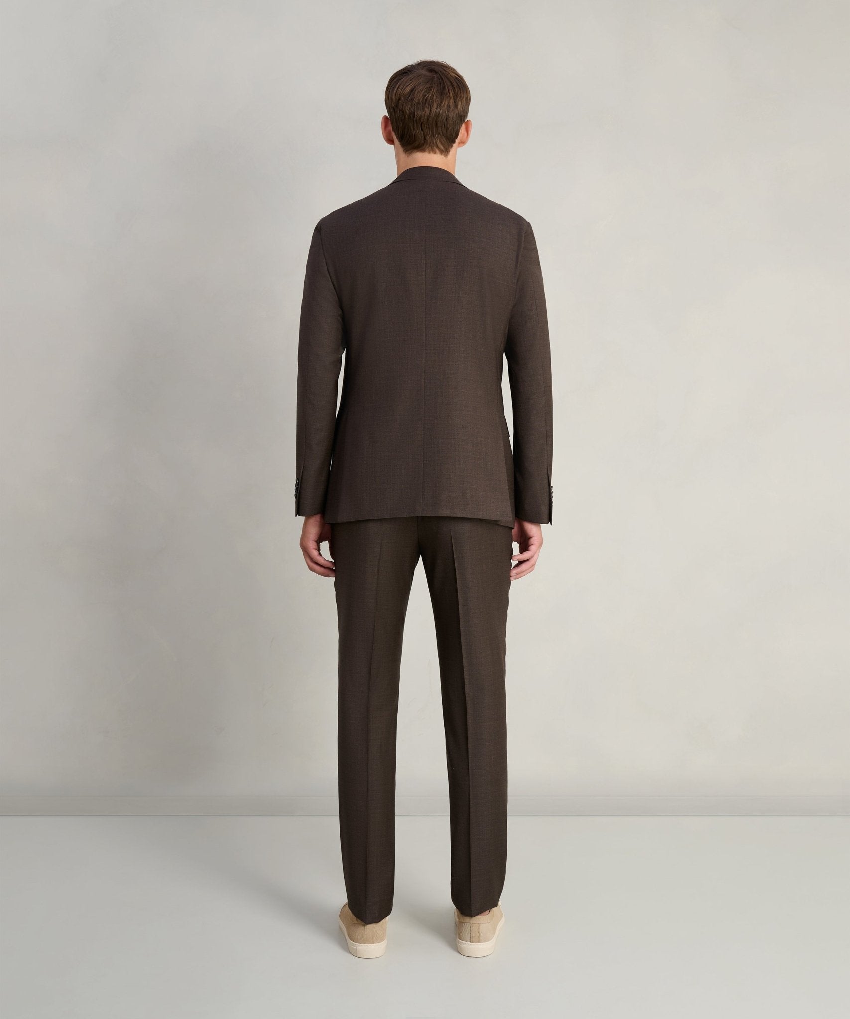 Corneliani Pak Sartoriale S130's wol bruin - THE SOCIETY SHOP