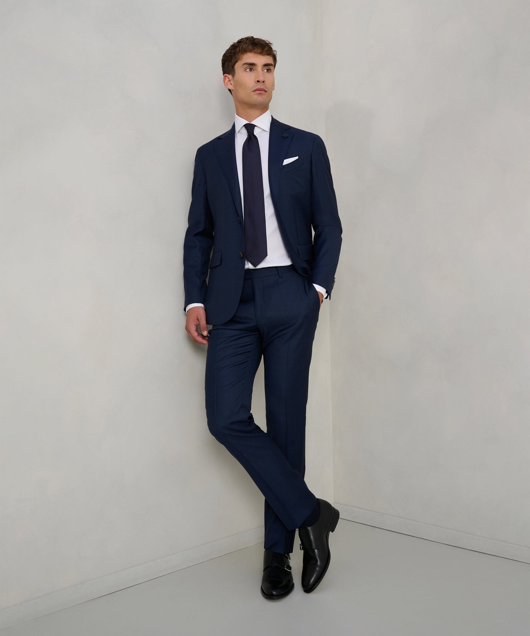 Corneliani Pak Sartoriale S130's wol donkerblauw - THE SOCIETY SHOP