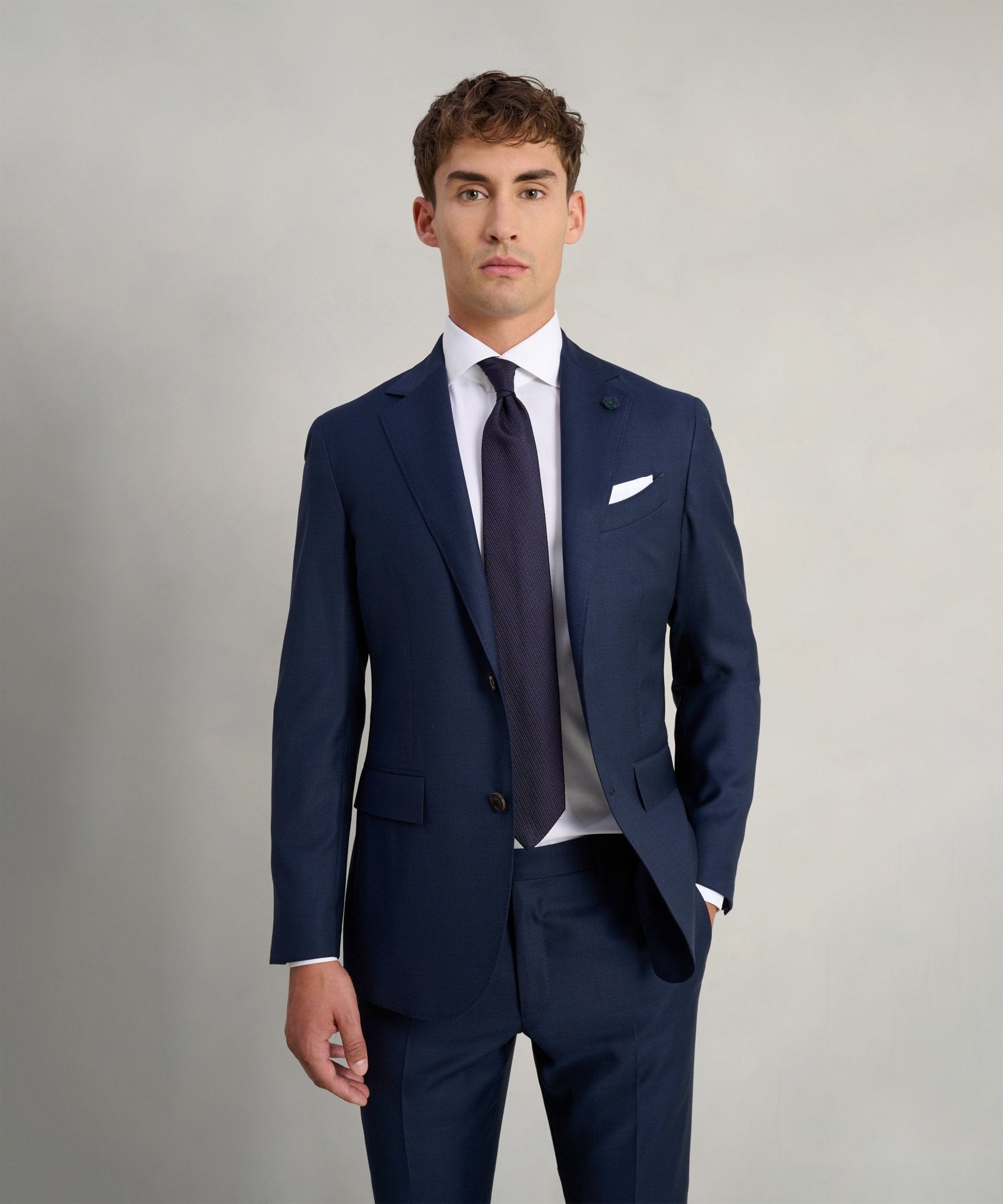 Corneliani Pak Sartoriale S130's wol donkerblauw - THE SOCIETY SHOP