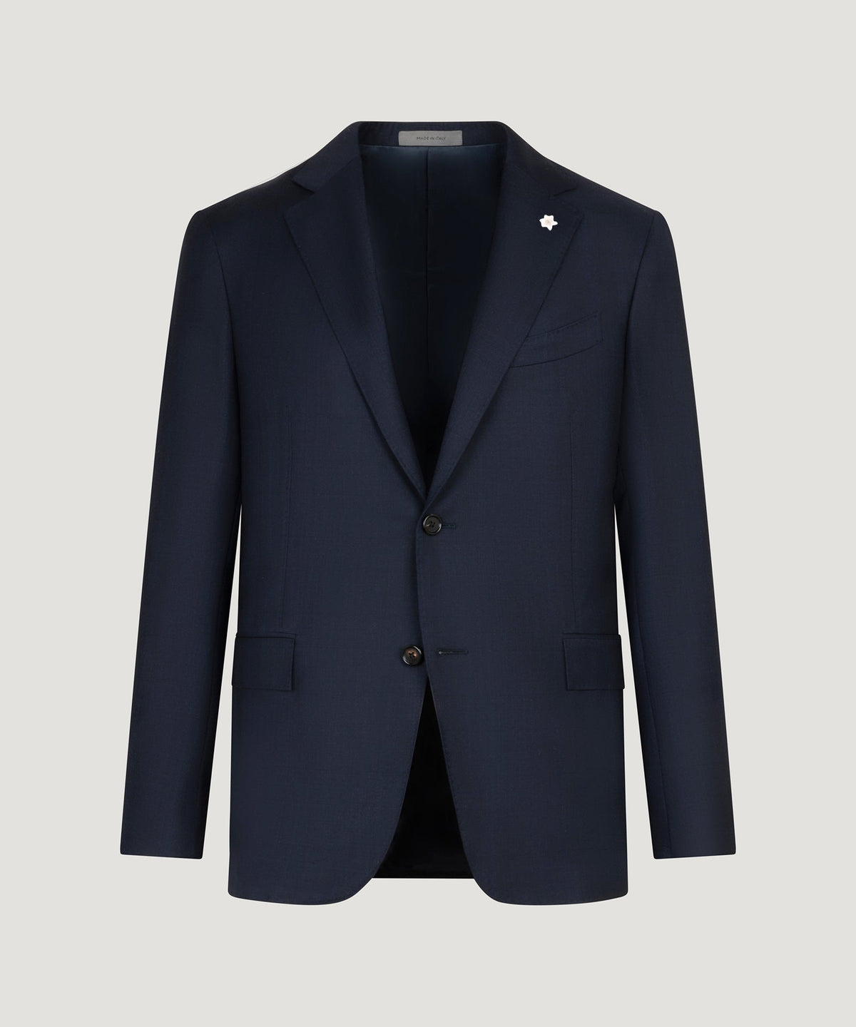 Corneliani Pak scheerwol donkerblauw geruit - THE SOCIETY SHOP
