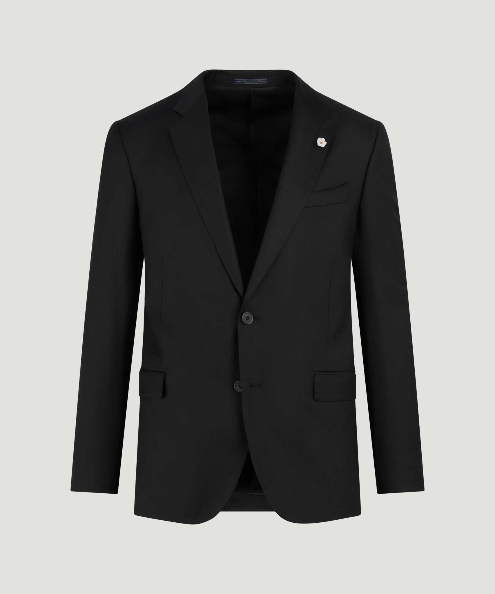SOCI3TY Pak Super 130's wol zwart - THE SOCIETY SHOP