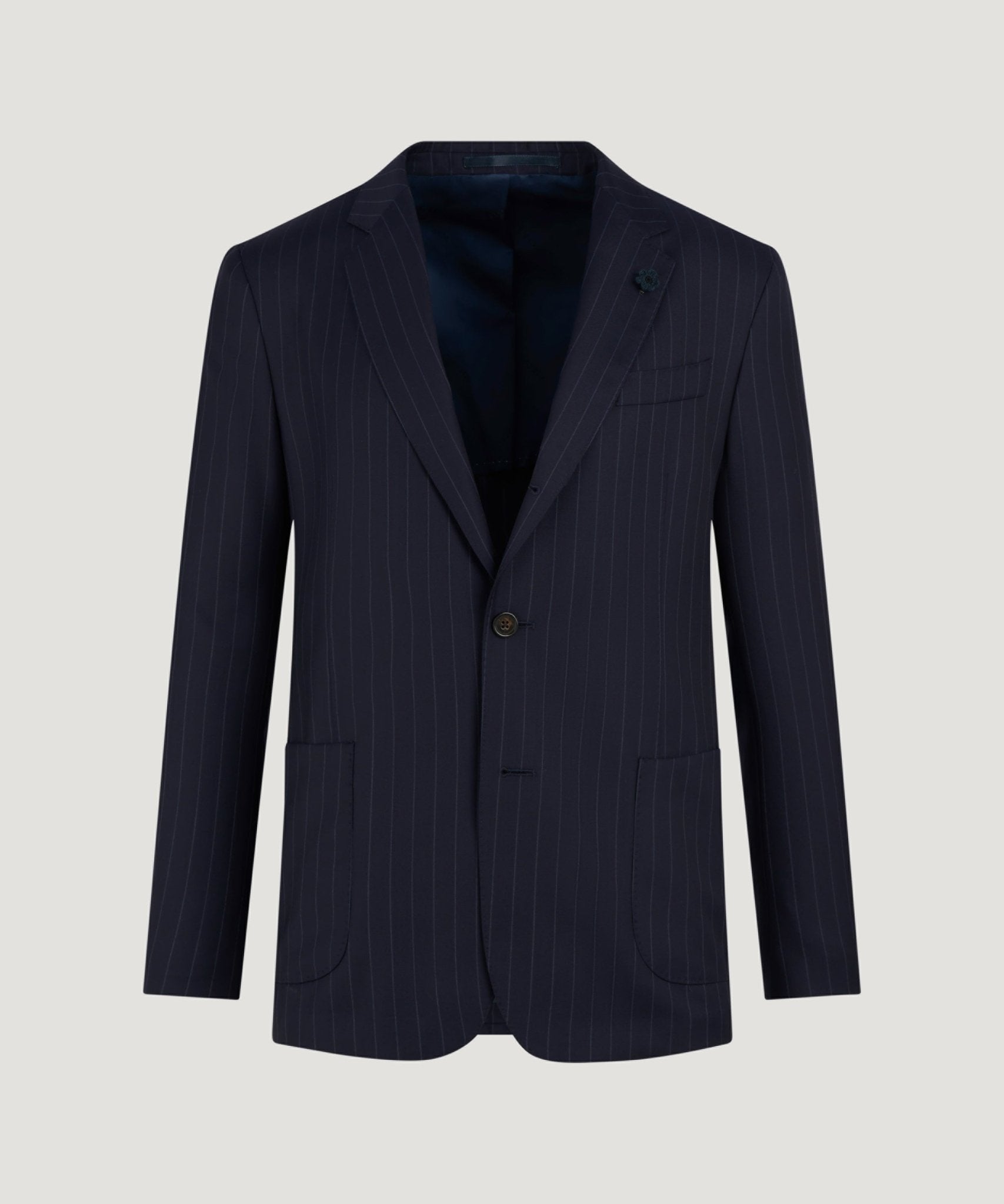 SOCI3TY Limited Pak wol blauw gestreept - THE SOCIETY SHOP