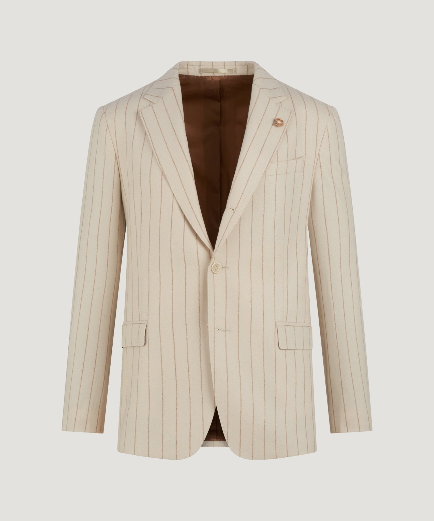 SOCI3TY Limited Pak wol off - white gestreept - THE SOCIETY SHOP