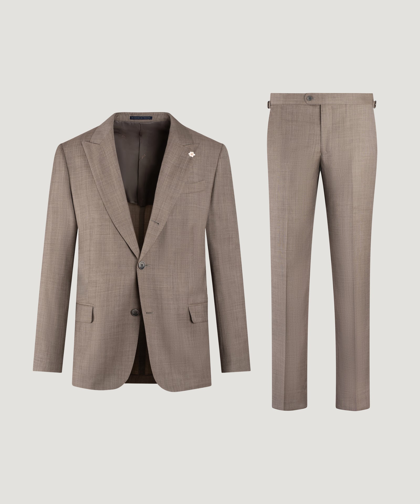 SOCI3TY Limited Fashion Pak wol sharkskin taupe - THE SOCIETY SHOP