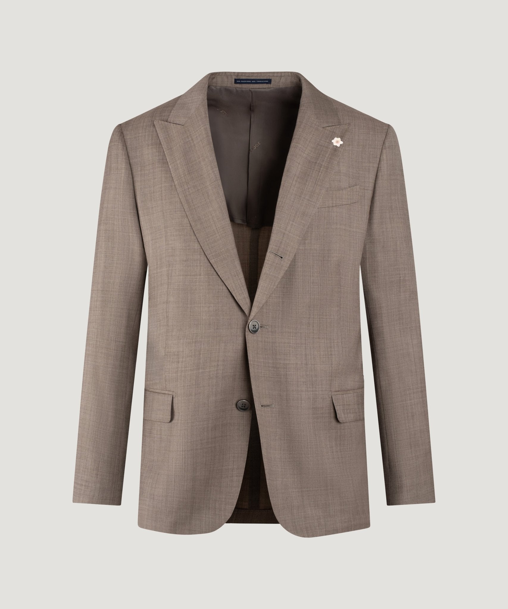 SOCI3TY Limited Fashion Pak wol sharkskin taupe - THE SOCIETY SHOP