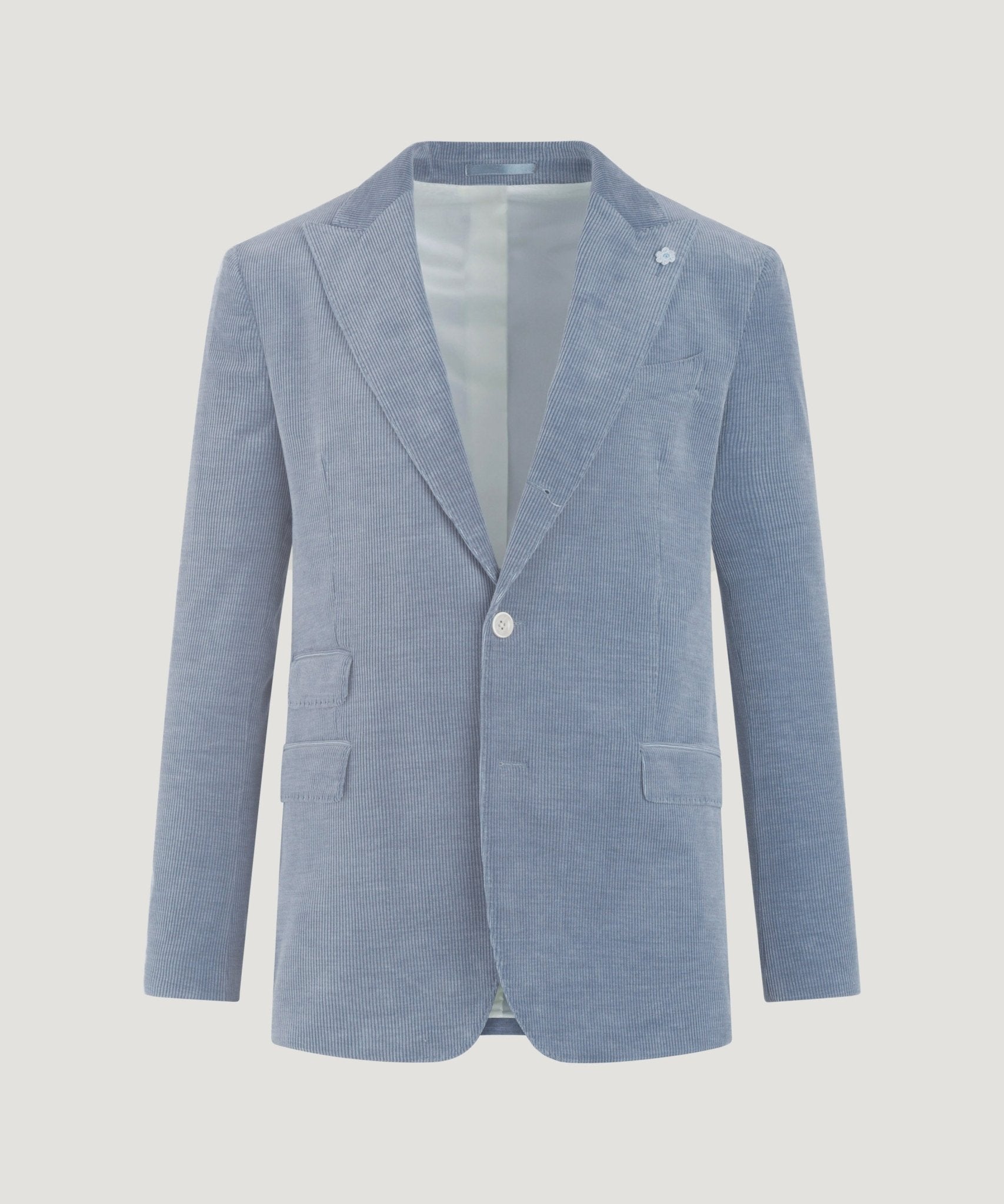 SOCI3TY Limited Pak wol/katoen Skyfall corduroy ijsblauw - THE SOCIETY SHOP