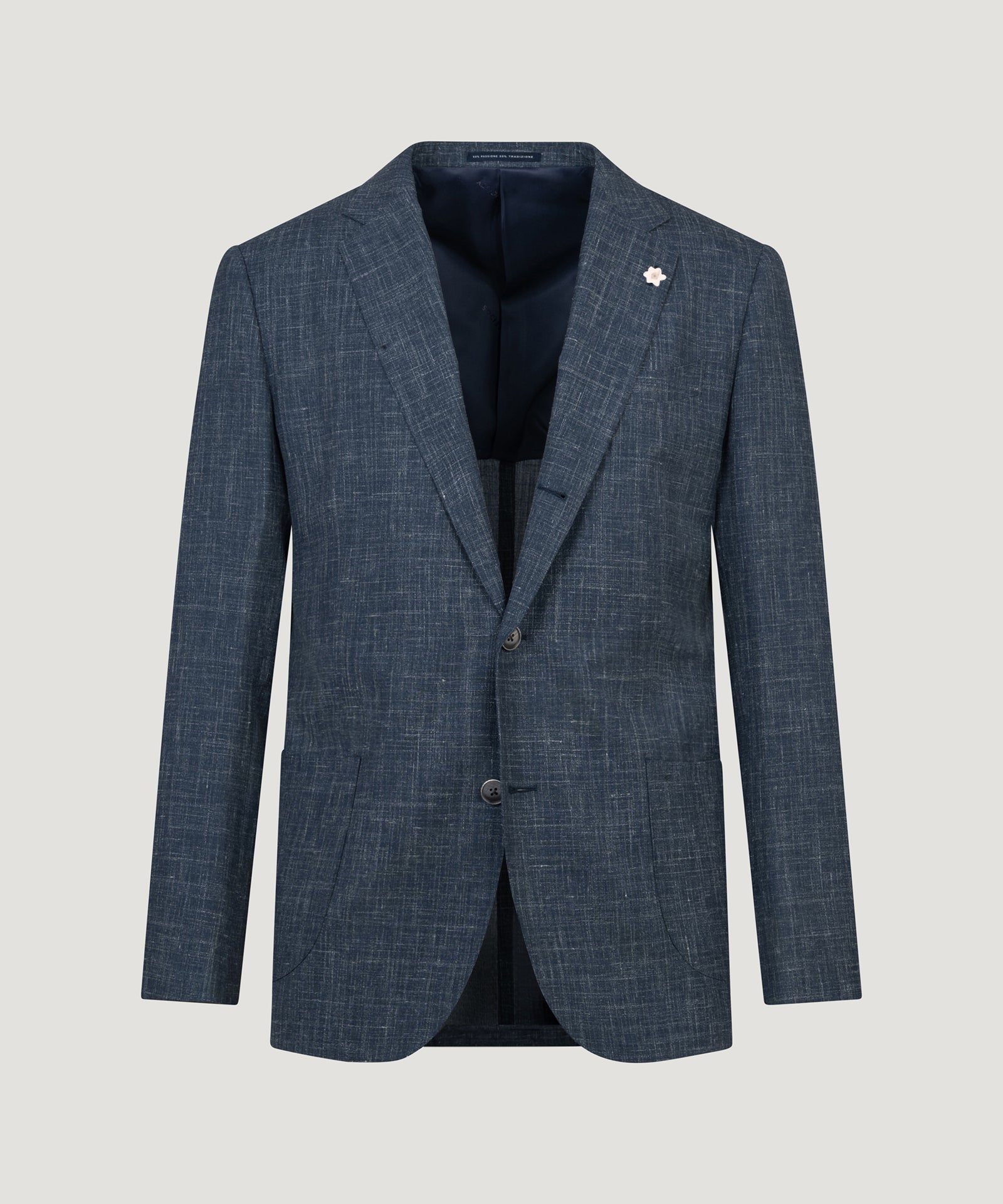 SOCI3TY Limited Fashion Pak wol/linnen/zijde indigoblauw - THE SOCIETY SHOP