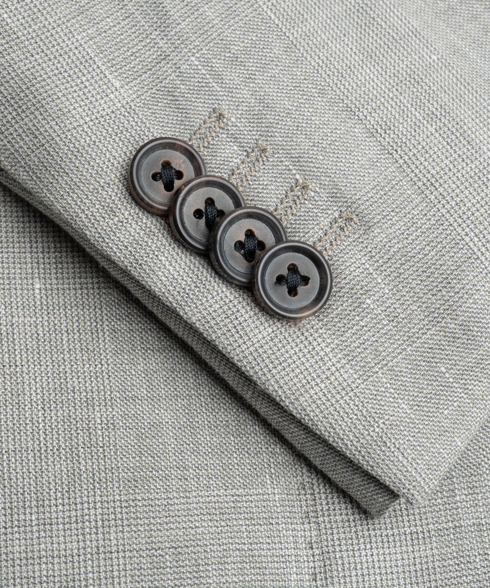 Corneliani Pak wol/linnen/zijde Prince of Wales lichtgroen - THE SOCIETY SHOP