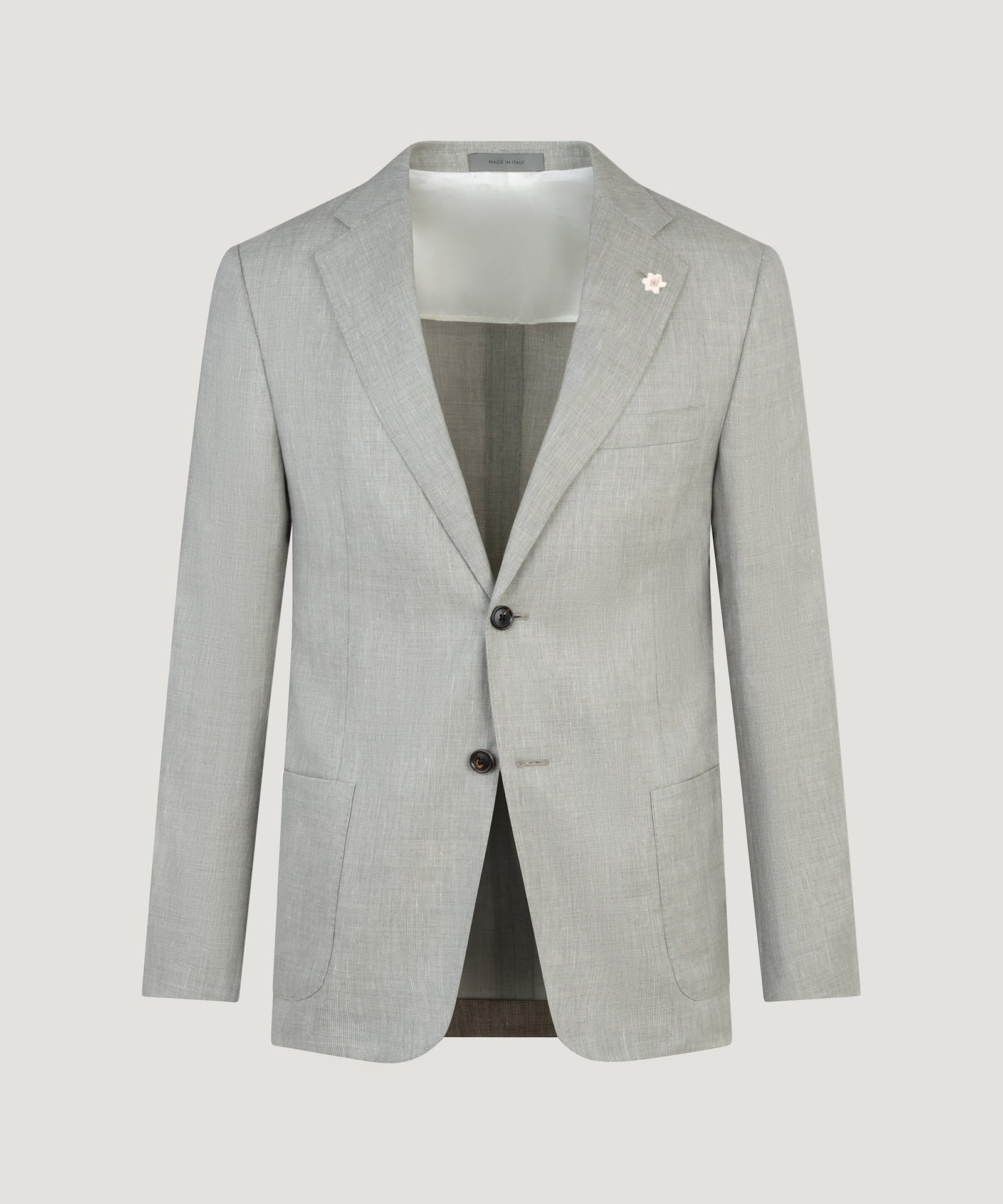Corneliani Pak wol/linnen/zijde Prince of Wales lichtgroen - THE SOCIETY SHOP
