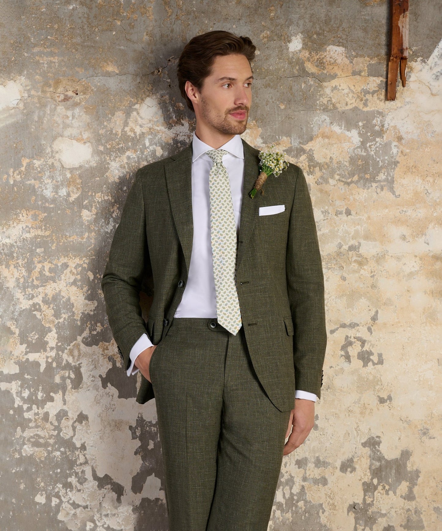 SOCI3TY Limited Pak wol/zijde/linnen groen (SUMMERTIME by Loro Piana) - The Society Shop