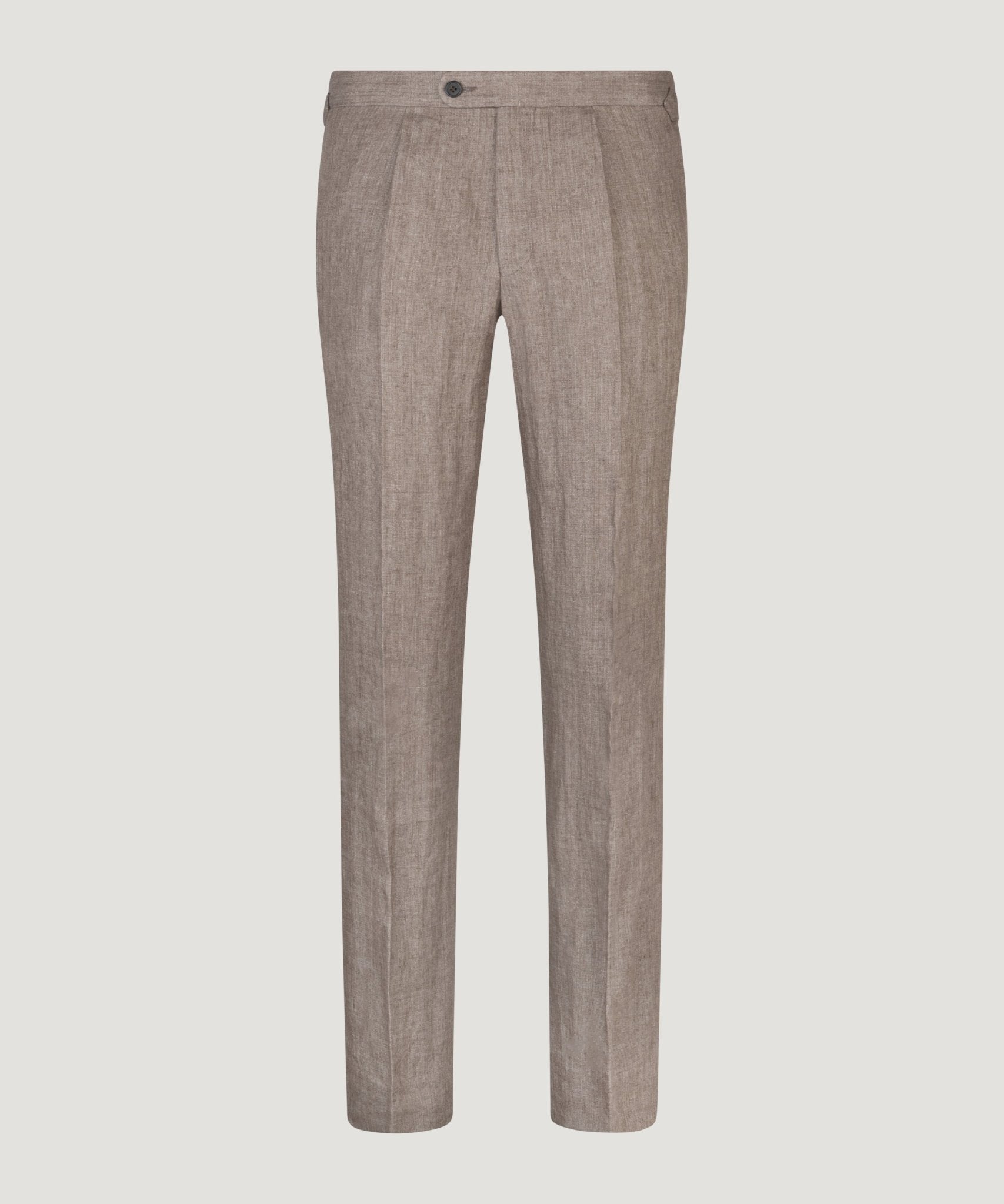 SOCI3TY Limited Fashion Pantalon Belgisch linnen bruin - THE SOCIETY SHOP