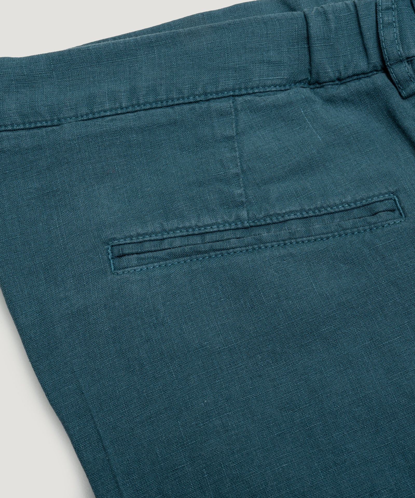 SOCI3TY Limited Fashion Pantalon gewassen linnen petrol - THE SOCIETY SHOP