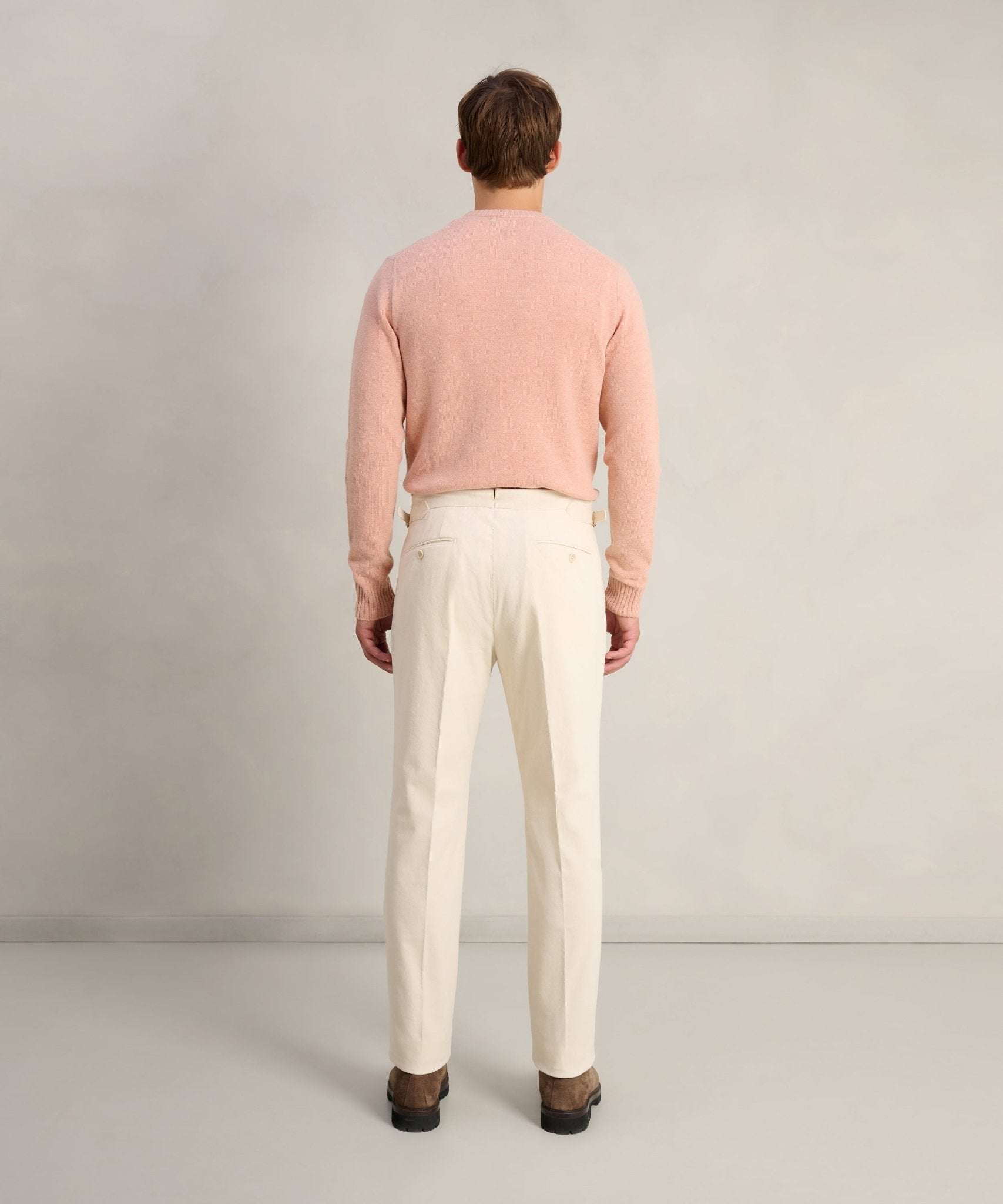SOCI3TY Limited Pantalon katoen corduroy stretch off - white - THE SOCIETY SHOP