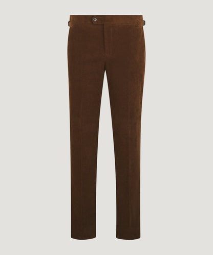 SOCI3TY Pantalon ribcord katoen roestbruin - The Society Shop