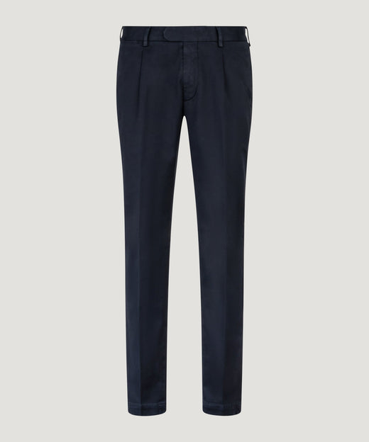 SOCI3TY Limited Fashion Pantalon Supima katoen stretch donkerblauw - THE SOCIETY SHOP
