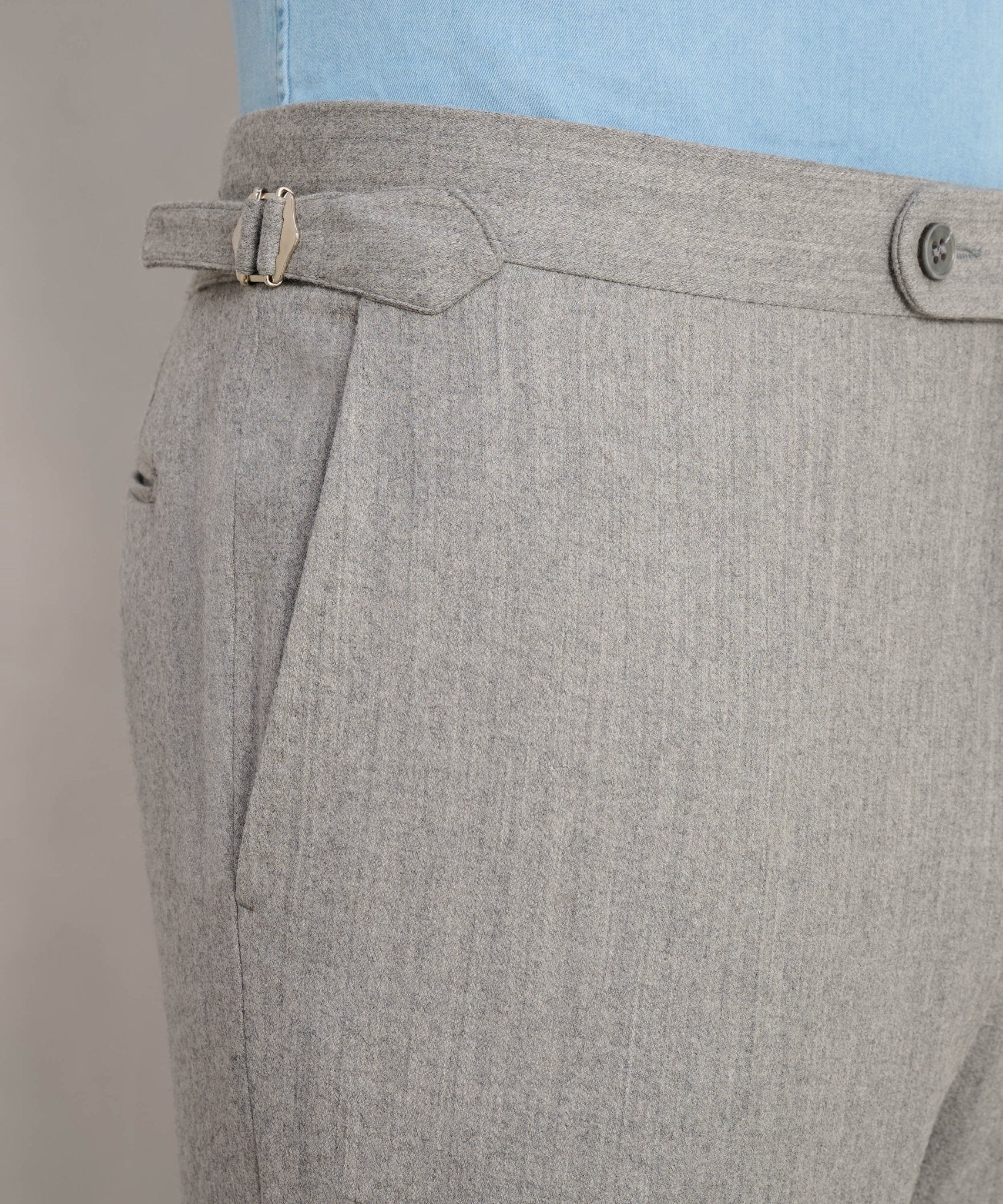 SOCI3TY Limited Pantalon wol/kasjmier grijs - THE SOCIETY SHOP