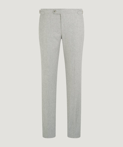 SOCI3TY Limited Pantalon wol/kasjmier lichtgrijs (woven by Zignone) - The Society Shop