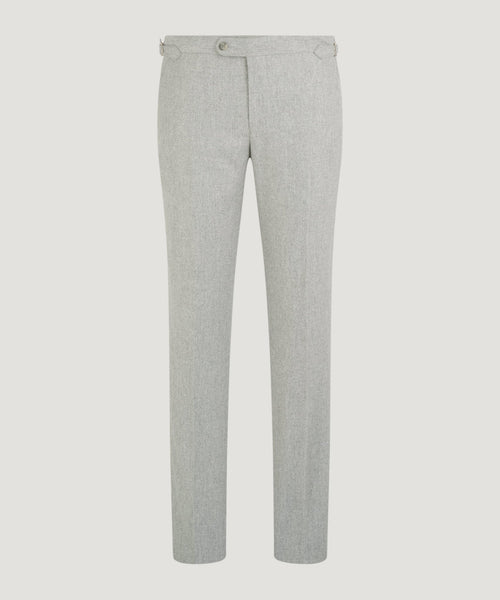 Pantalon wol/kasjmier lichtgrijs (woven by Zignone)