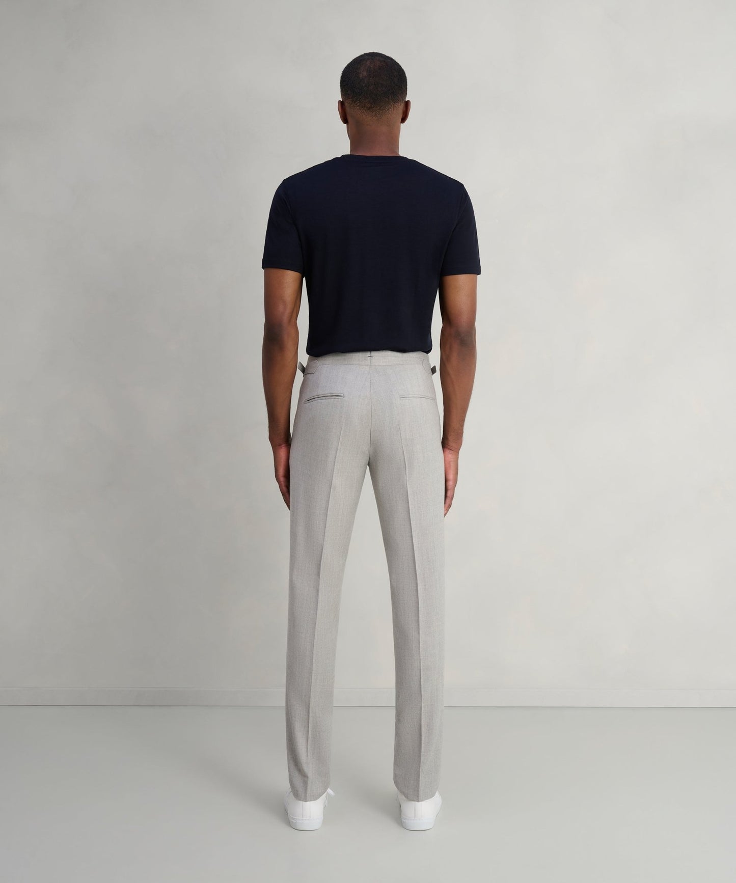 SOCI3TY Limited Pantalon wol/kasjmier lichtgrijs (woven by Zignone) - The Society Shop