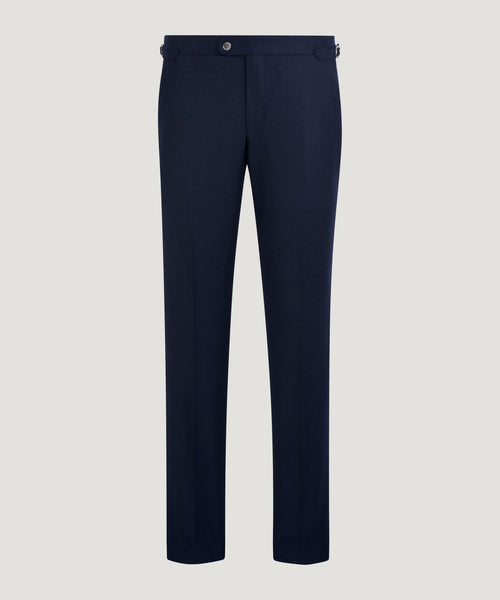 Pantalon wol/kasjmier donkerblauw (woven by Zignone)