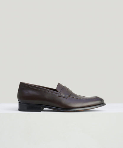 SOCI3TY Penny loafer leer donkerbruin - The Society Shop