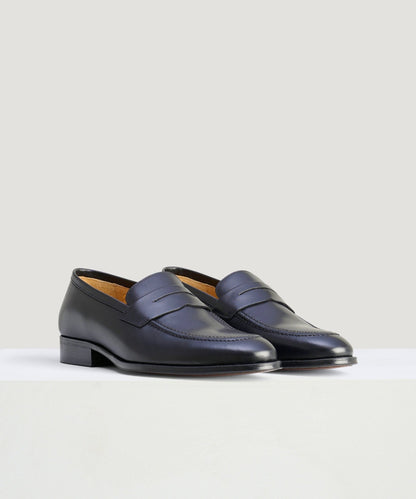 SOCI3TY Penny loafer leer zwart - The Society Shop