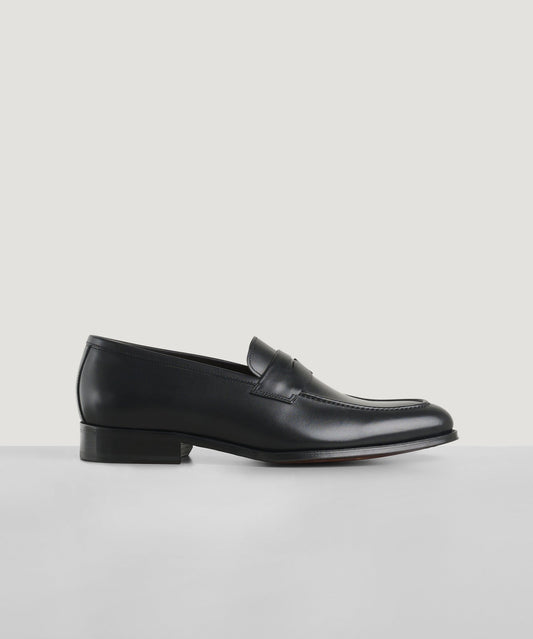 SOCI3TY Penny loafer leer zwart - The Society Shop