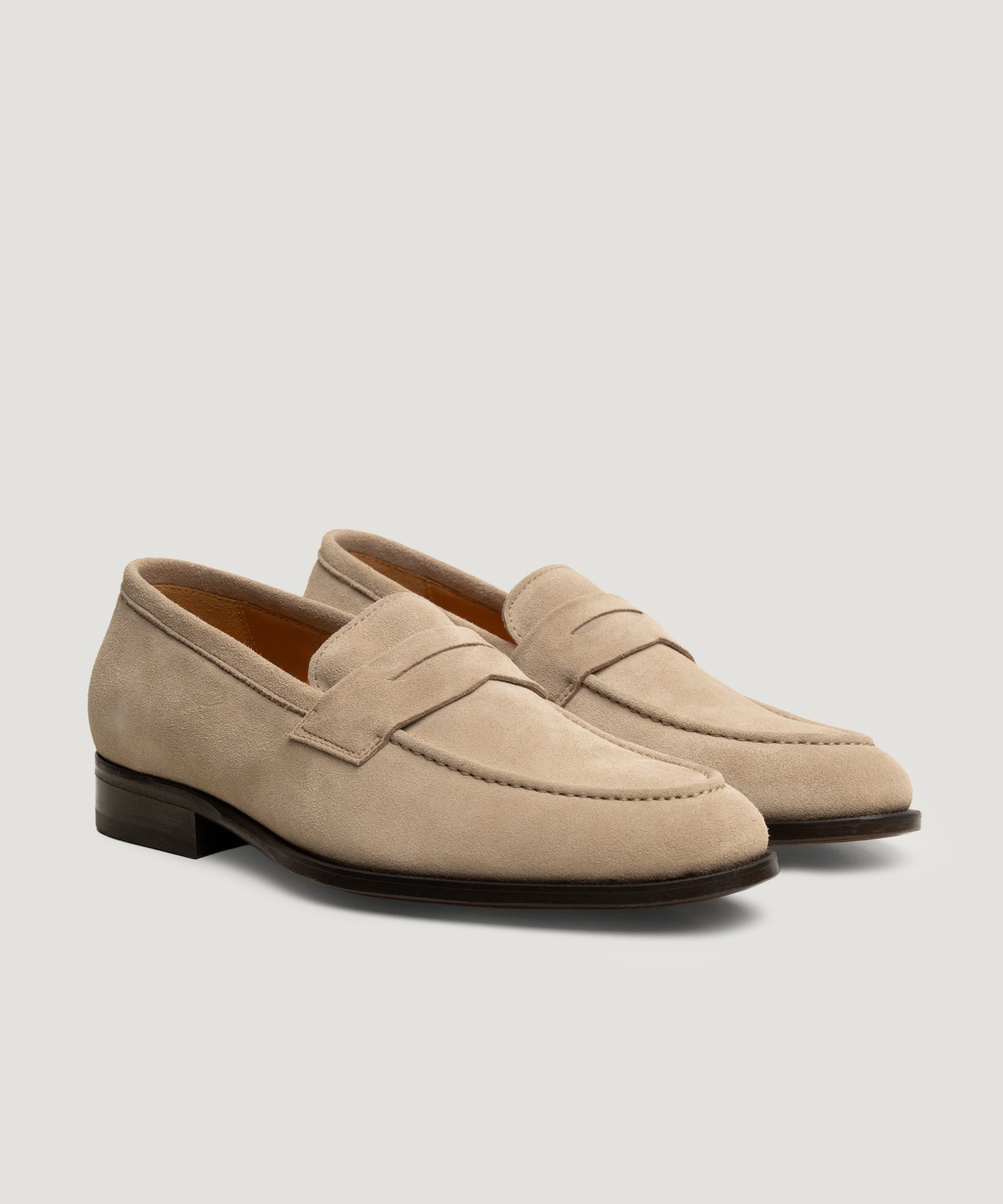 SOCI3TY Limited Fashion Penny loafer suède beige - THE SOCIETY SHOP